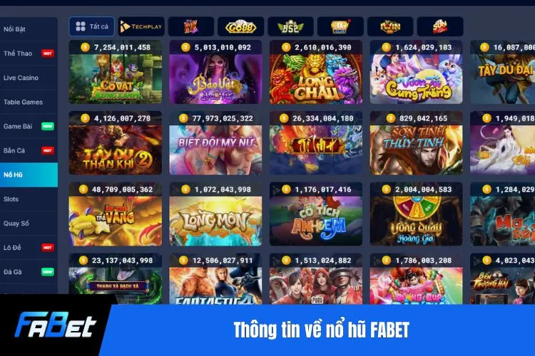 Thông tin về nổ hũ FABET